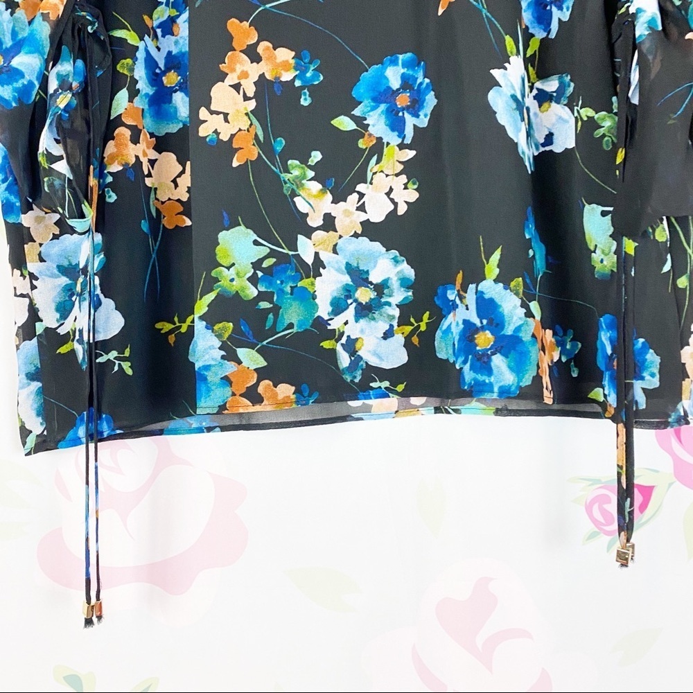 NEW Calvin Klein Floral Print Blouse XL - Picture 3 of 12